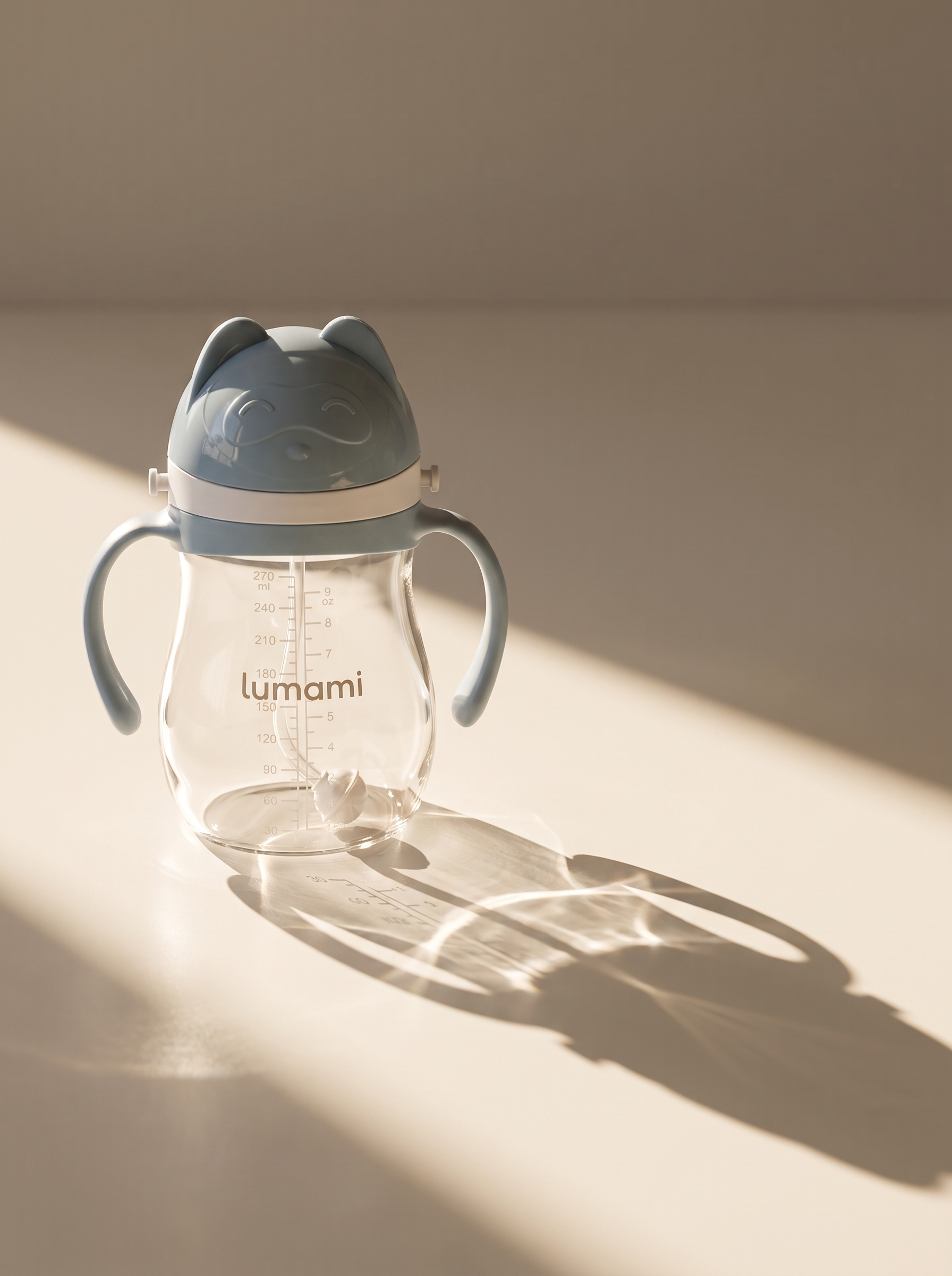 Biberón Lumami Flow 2.0 Mini | Vaso Osito Con Correo para Bebés que Ya Beben Solos de 1 a 3 Años