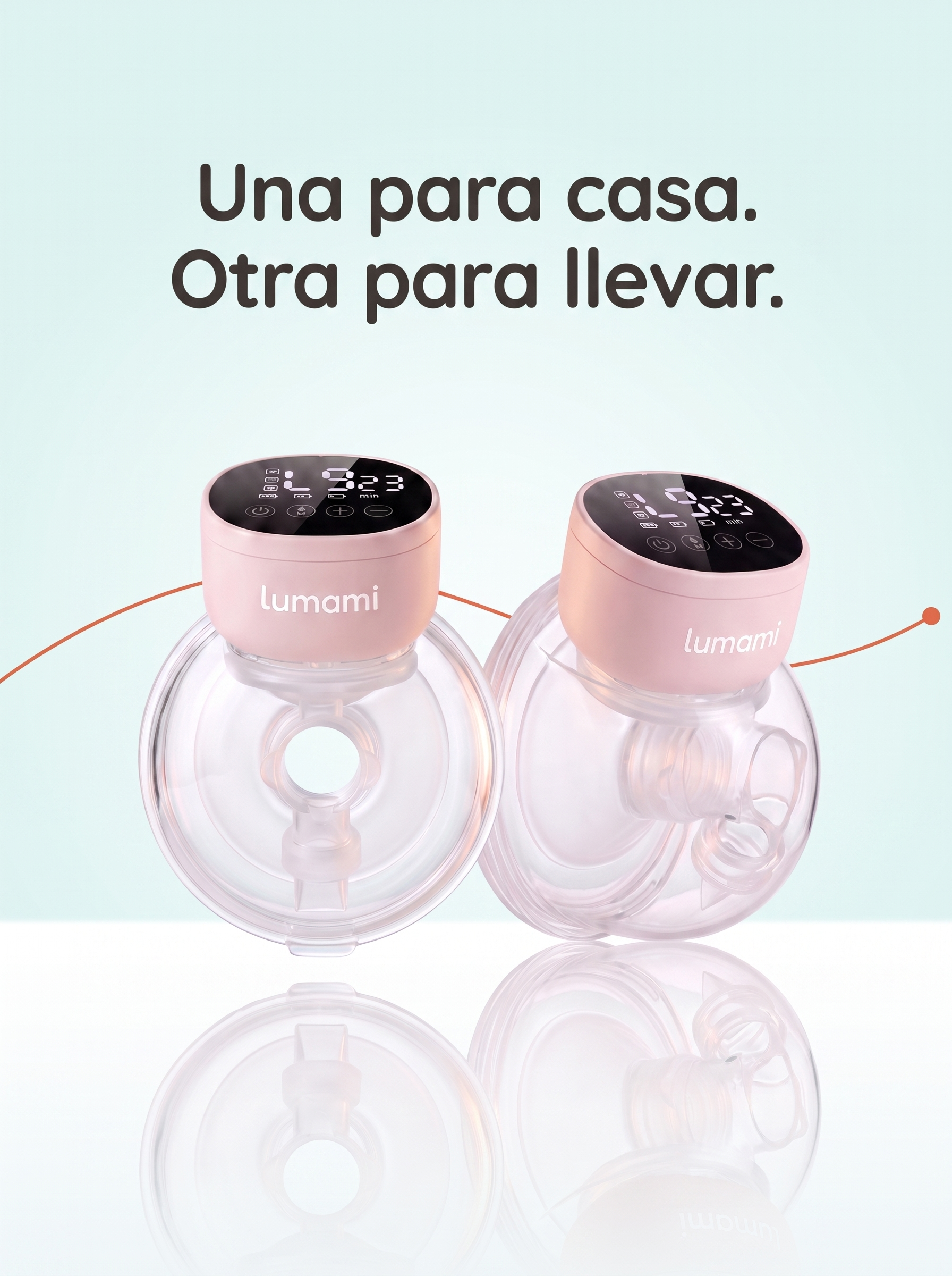 Extractor de Leche Lumami Mia S1 | Manos Libres con 4 Modos y 12 Niveles para Mamás Lactantes