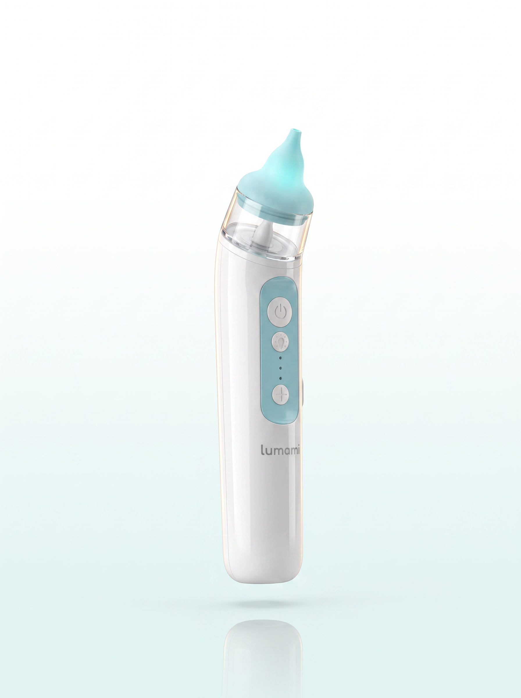 Aspirador Nasal Lumami Brisa 1.0 | Eléctrico con Punta Suave, Luz Calmante y 3 Niveles para Bebés desde Recién Nacidos